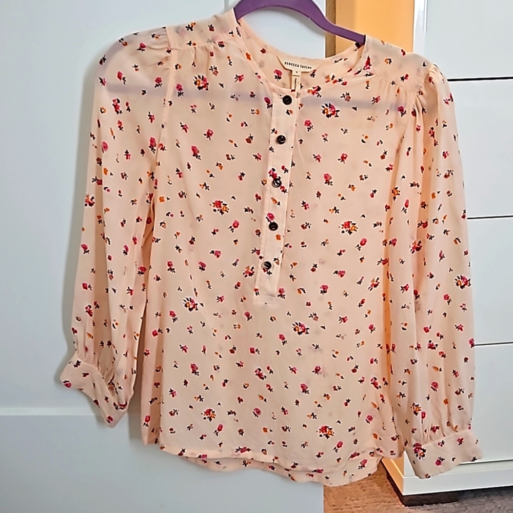 100% silk blouse by Rebecca Taylor